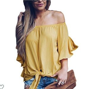 Mustard blouse